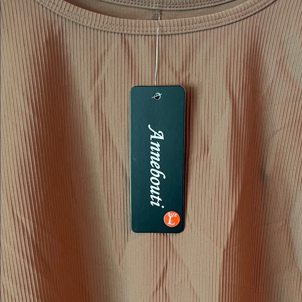 Brown Long Sleeve Women's Bodysuit - Picture 2 of 3
